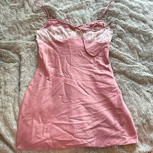 Pink Slip Dress- Size M